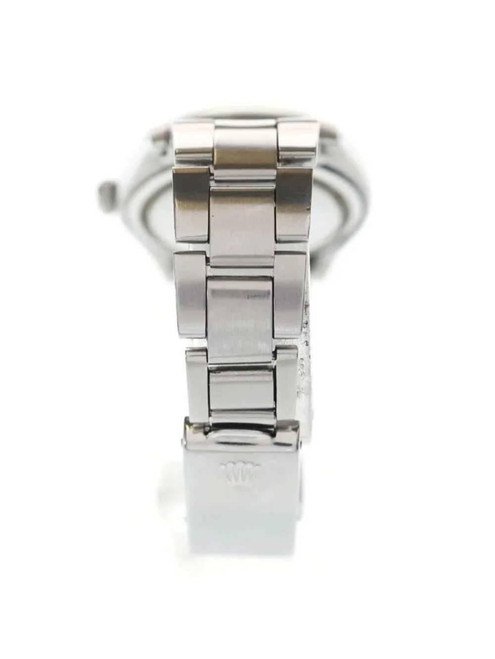 Rolex Oyster Date Precision SS Hand Wound Stainless Steel Watch Salmon Pink Dial